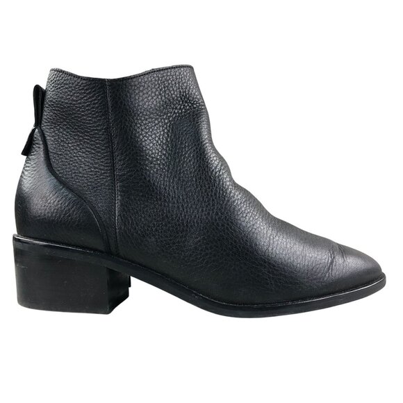Cole Haan Women's Size 7B Vayda Black Leather Pointed Toe Side Zip Ankle Booties - Picture 1 of 16